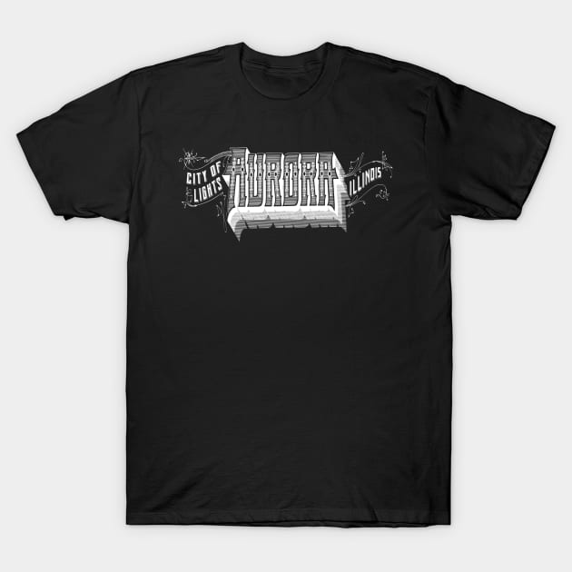 Vintage Aurora, IL T-Shirt by DonDota